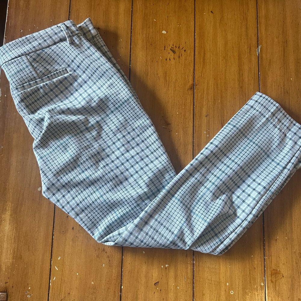 Liverpool Women's Black, Tan and White Plaid Skinny Pants, SZ 8/29